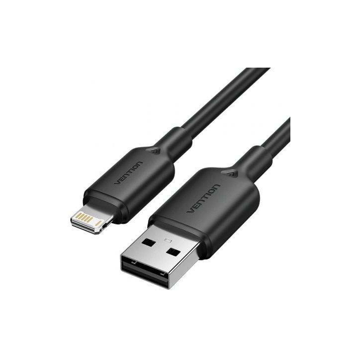 Cable usb 2.0 lightning vention lambf/ usb macho - lightning macho/ 480mbps/ 1m/ negro