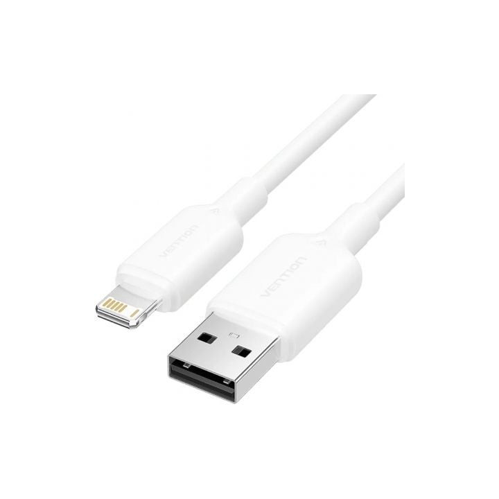 Cable usb 2.0 lightning vention lamwf/ usb macho - lightning macho/ 480mbps/ 1m/ blanco