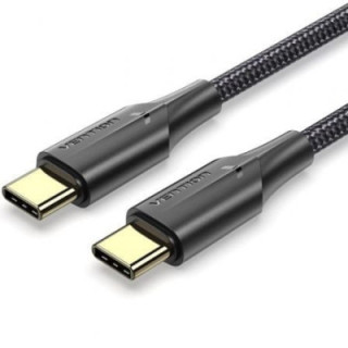 Cable usb 2.0 tipo-c 3a vention taubg/ usb tipo-c macho - usb tipo-c macho/ 480mbps/ 1.5m/ negro