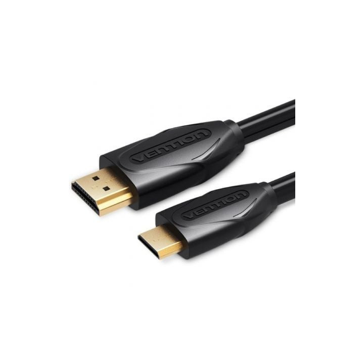 Cable hdmi vention vaa-d02-b150/ hdmi macho - mini hdmi macho/ 1.5m/ negro