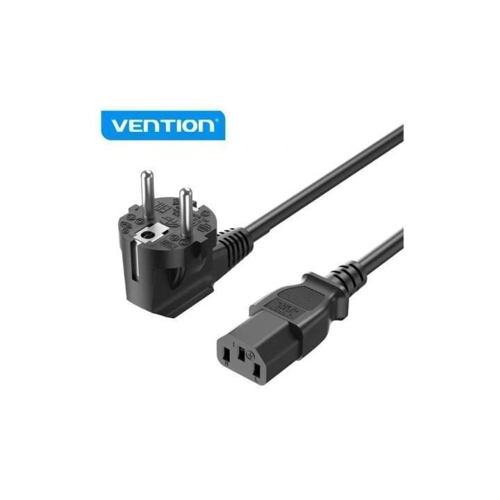 Cable de alimentación vention zcjbac/ iec c13 hembra - cee7 macho/ 1.8m/ negro