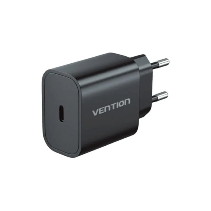 Cargador de pared vention g17b0-eu/ 1xusb tipo-c + cable lightning/ 20w