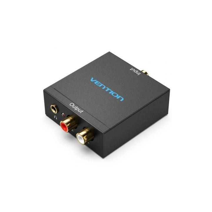 Convertidor de audio vention bdfb0-eu/ entrada toslink y rca/ salida 2x rca