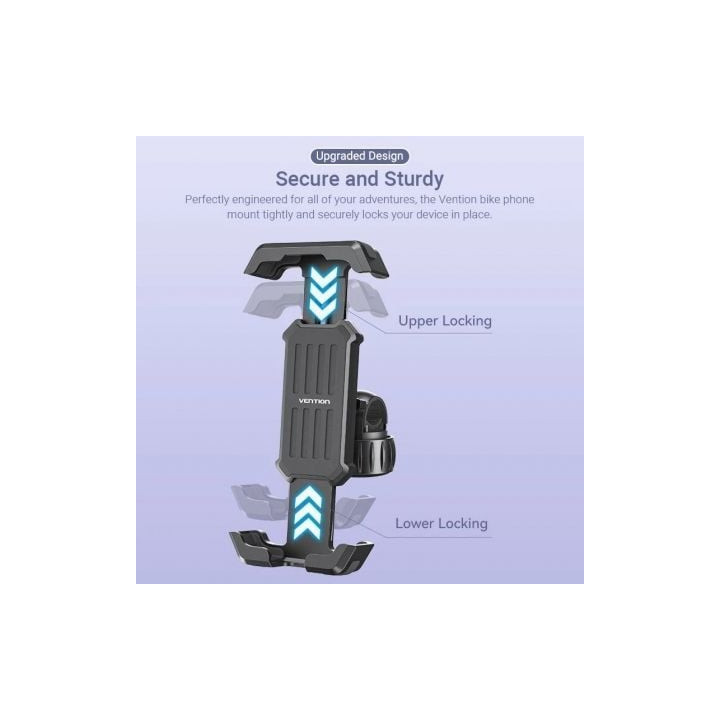 Soporte de smartphone para bici vention ksfb0/ negro