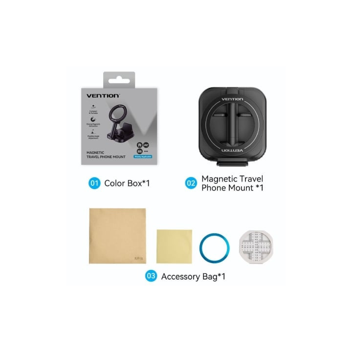 Soporte para smartphone vention ksnb0/ negro