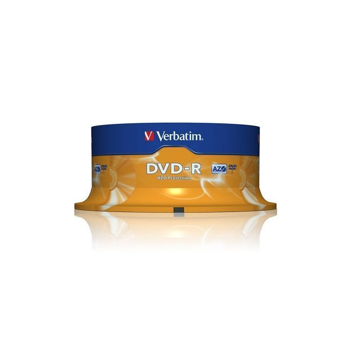 Dvd-r verbatim advanced azo 16x/ tarrina-25uds