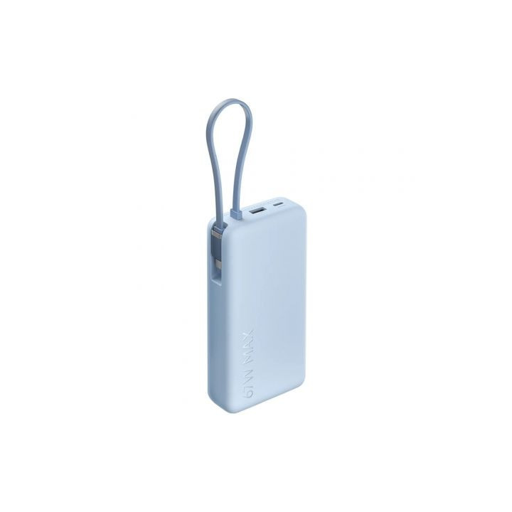 Powerbank 20000mah xiaomi 67w power bank integrated cable/ 67w/ azul/ incluye cable usb tipo-c