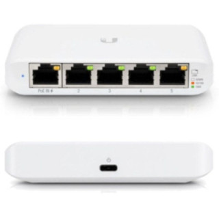 Switch gestionable ubiquiti usw-flex mini 5 puertos/ rj45 10/100/1000 poe