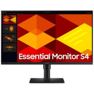 Monitor profesional samsung essential monitor s4 s27d406gau/ 27'/ full hd/ multimedia/ regulable en altura/ negro