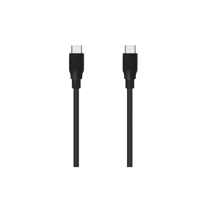Cable usb 3.2 tipo-c aisens a107-0702 20gbps 5a 100w/ usb tipo-c macho - usb tipo-c macho/ hasta 100w/ 20gbps/ 1m/ negro
