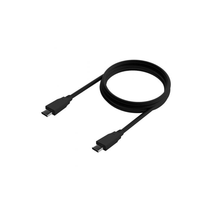 Cable usb 3.2 tipo-c aisens a107-0702 20gbps 5a 100w/ usb tipo-c macho - usb tipo-c macho/ hasta 100w/ 20gbps/ 1m/ negro