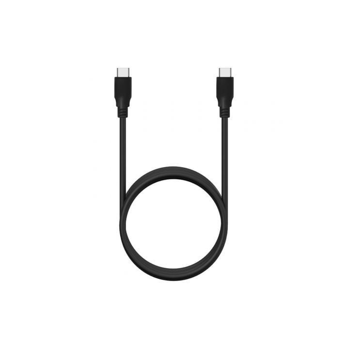 Cable usb 3.2 tipo-c aisens a107-0702 20gbps 5a 100w/ usb tipo-c macho - usb tipo-c macho/ hasta 100w/ 20gbps/ 1m/ negro