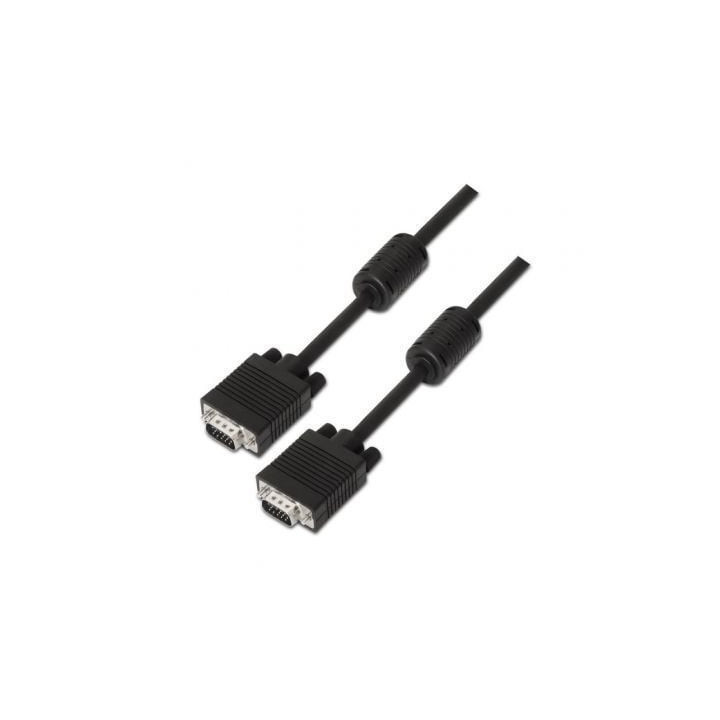 Cable svga aisens a113-0071/ vga macho - vga macho/ hasta 3w/ 10mbps/ 1.8m/ negro