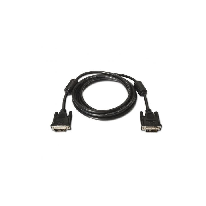 Cable dvi aisens a117-0086/ dvi-d macho - dvi-d macho/ hasta 3w/ 10mbps/ 1.8m/ negro