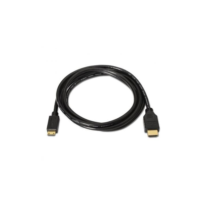 Cable hdmi aisens a119-0114/ hdmi macho - mini hdmi macho/ hasta 10w/ 720mbps/ 1.8m/ negro