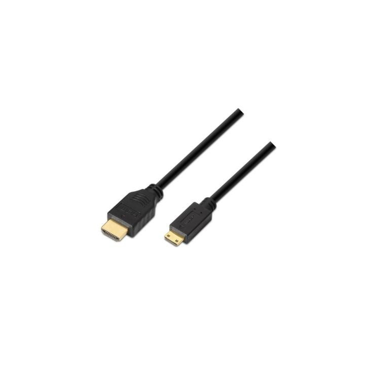 Cable hdmi aisens a119-0115/ hdmi macho - mini hdmi macho/ hasta 10w/ 720mbps/ 3m/ negro