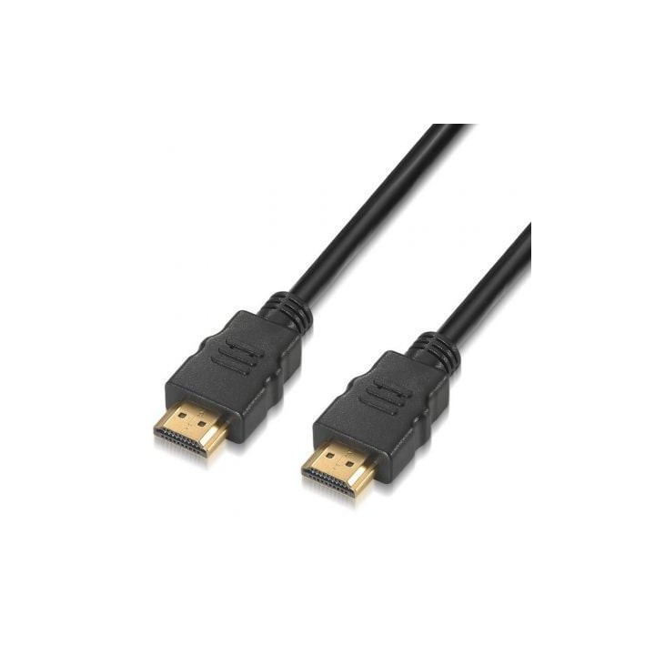 Cable hdmi 2.0 4k aisens a120-0121/ hdmi macho - hdmi macho/ 2m/ certificado/ negro