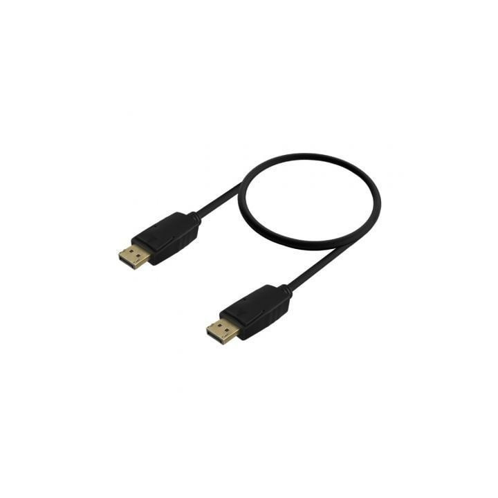 Cable displayport 1.2 ccs 4k aisens a124-0740/ displayport macho - displayport macho/ hasta 5w/ 2300mbps/ 2m/ negro