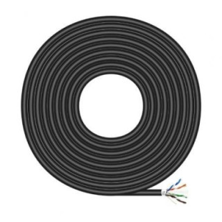 Bobina de cable rj45 para exteriores ftp awg24 aisens a135-0674 cat.6/ 305m/ impermeable/ negro