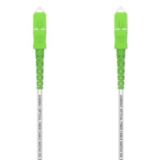 Cable de fibra óptica g657a2 3.0 aisens a152-0493/ lszh/ 1m/ blanco