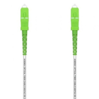 Cable de fibra óptica g657a2 3.0 aisens a152-0501/ lszh/ 30m/ blanco