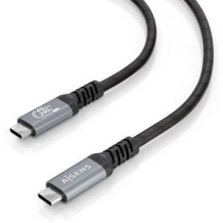 Cable usb 4.0 tipo-c aisens a156-0995/ usb tipo-c macho - usb tipo-c macho/ hasta 240w/ 40gbps/ 1.5m/ negro