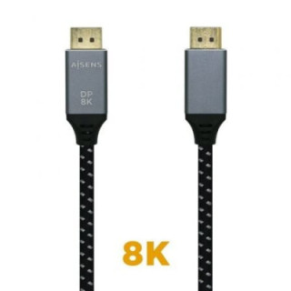 Cable displayport 1.4 8k aisens a149-0438/ displayport macho - displayport macho/ 3m/ negro gris