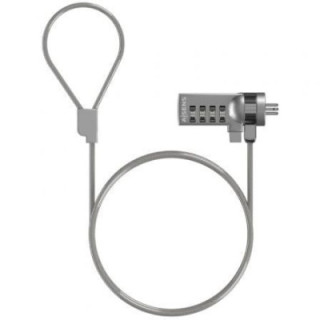 Cable de seguridad para portátiles aisens aslk-d40n01-sl/ 1.5m