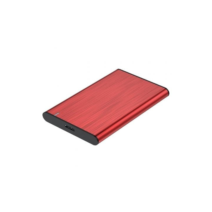 Caja externa para disco duro de 2.5' aisens ase-2525red/ usb 3.1/ sin tornillos