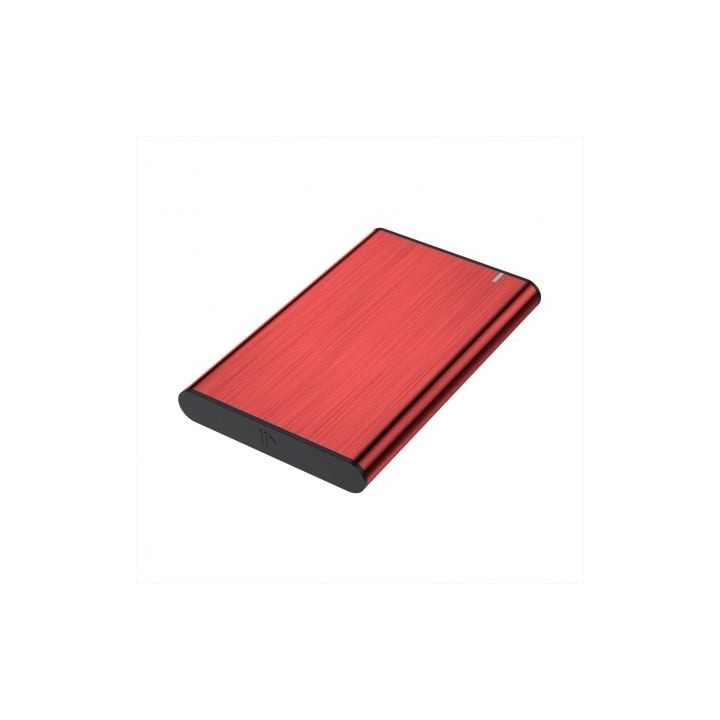 Caja externa para disco duro de 2.5' aisens ase-2525red/ usb 3.1/ sin tornillos