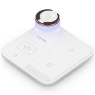 Base de carga inalámbrica aisens asch-15w4wc061-w/ 15w/ blanco