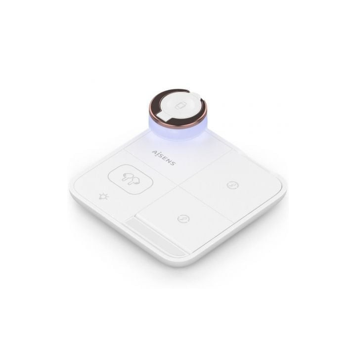 Base de carga inalámbrica aisens asch-15w4wc061-w/ 15w/ blanco