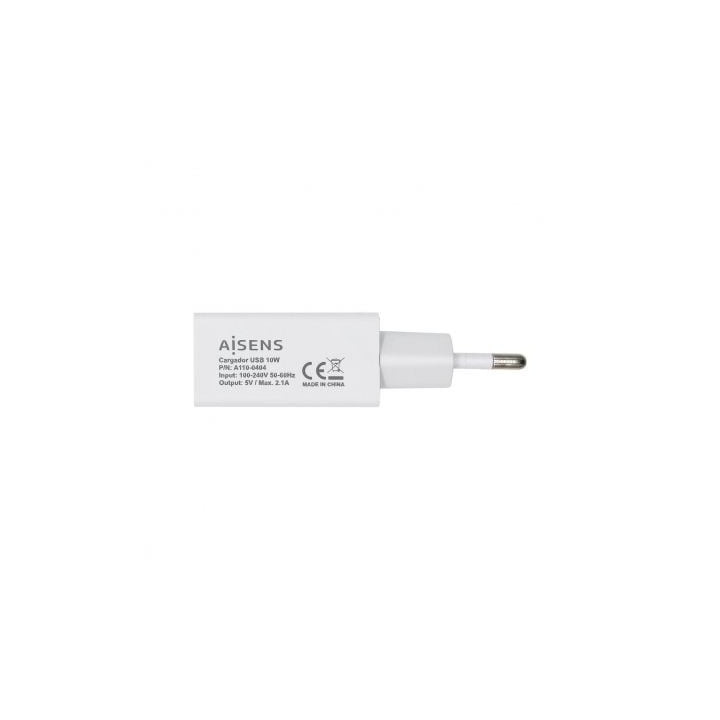 Cargador de pared aisens a110-0404/ 1xusb/ 10w