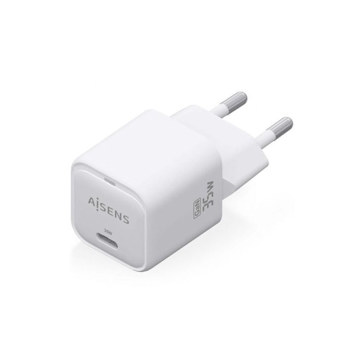 Cargador de pared gan aisens asch-35w1p022-w/ 1xusb tipo-c/ 35w