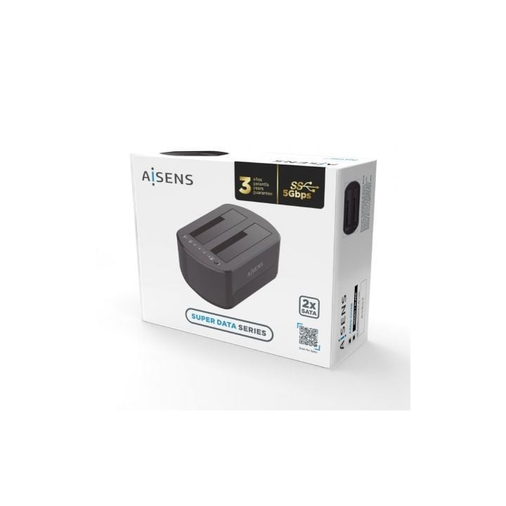 Docking station para discos duros aisens asds-d03b