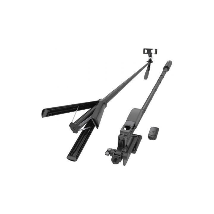 Palo para selfie + trípode aisens ss01st-299/ negro