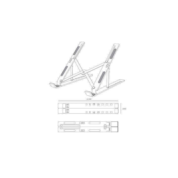 Soporte para portátil/tablet aisens lps2m-173 hasta 15'