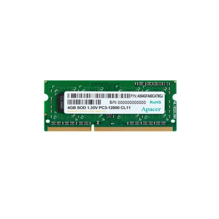 Memoria ram apacer dv.04g2k.kam 4gb/ ddr3l/ 1600mhz/ 1.35v/ sodimm
